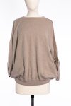 Brunello Cucinelli Cashmere sweater with adjustable grosgrain ribbon