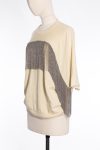Brunello Cucinelli Cashmere sweater with monili hanging swing beaded fringe