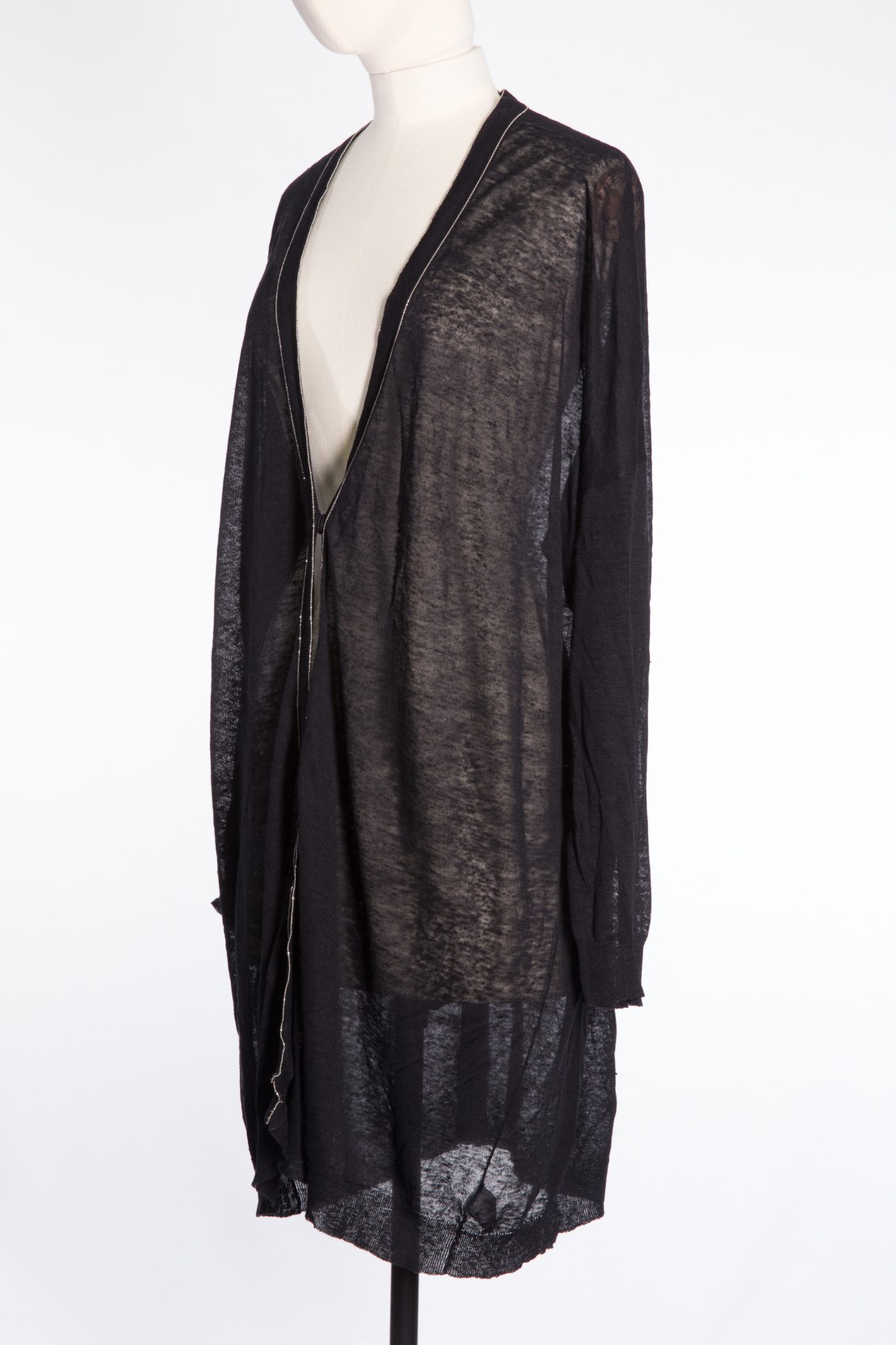 Brunello Cucinelli Cotton cardigan with Monili beads