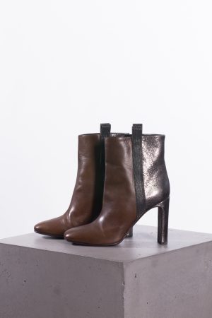 Brunello CucinelliBead-embellished leather ankle boots