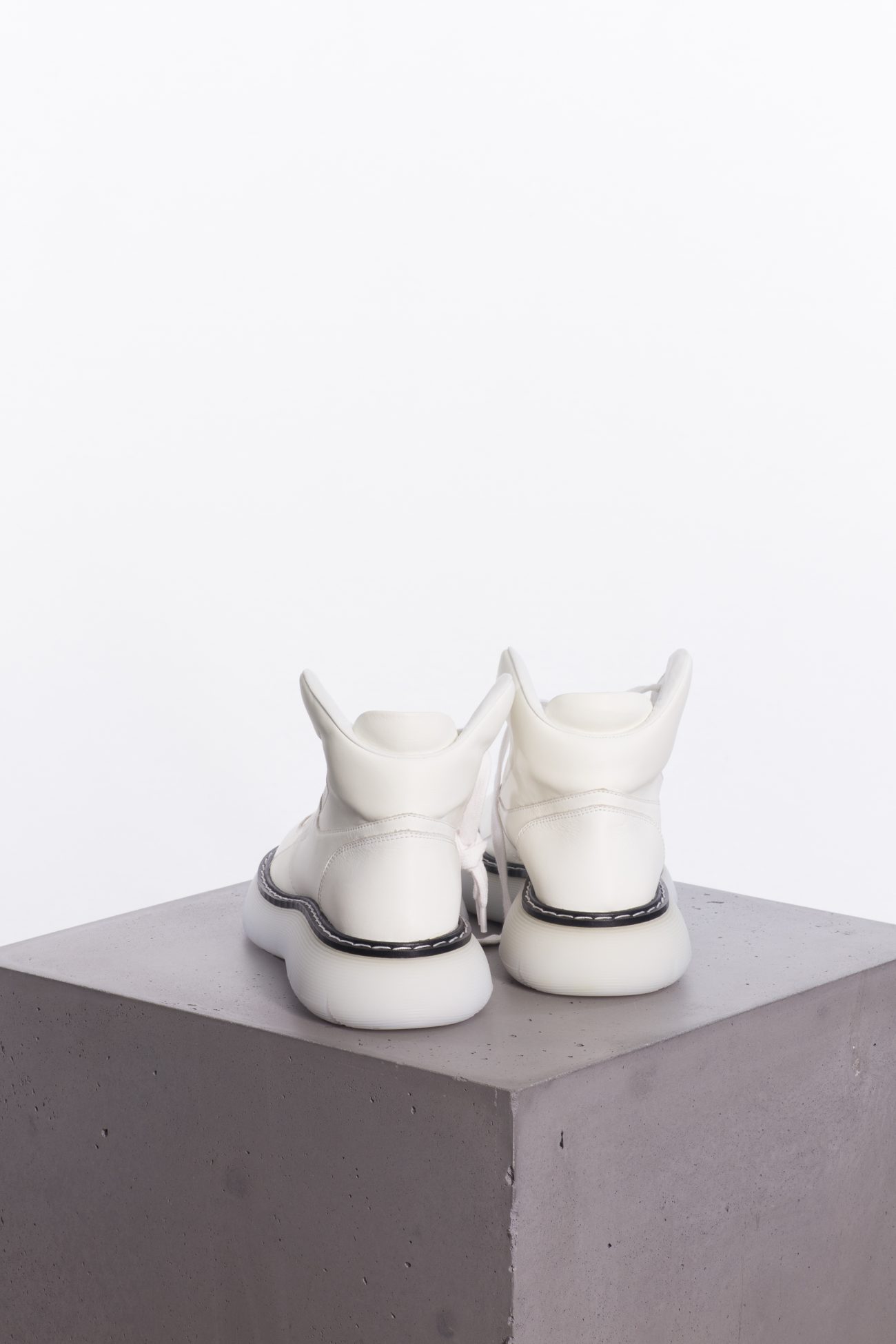 KhaiteLeather ankle sneaker