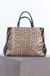 Fendi 2Jours python Zucca velvet bag