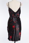 Alexander Wang, Rose printed slip dress in black