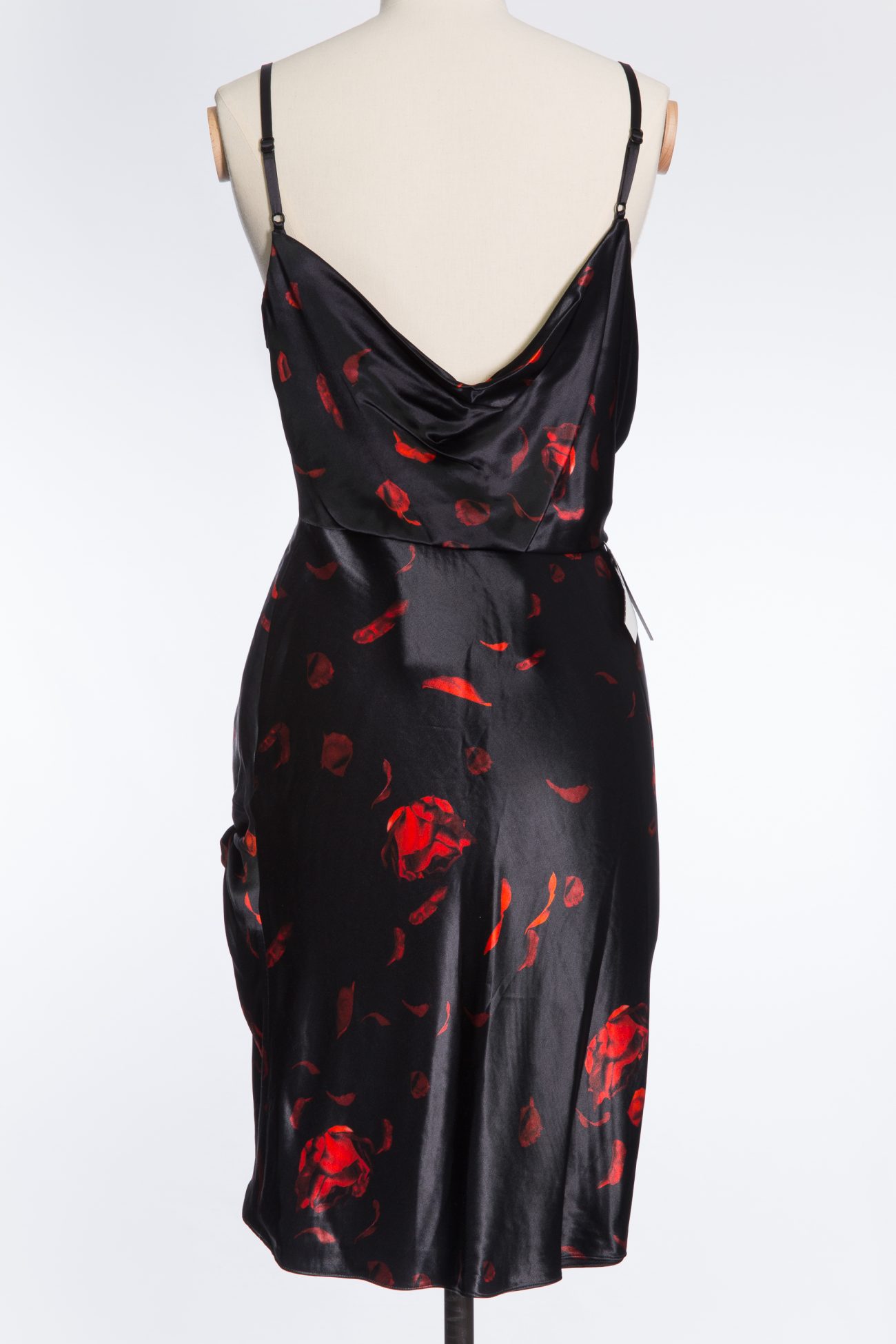 Alexander Wang, Rose printed slip dress in black