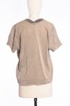 Brunello Cucinelli Cotton V-neck monili beads sweater