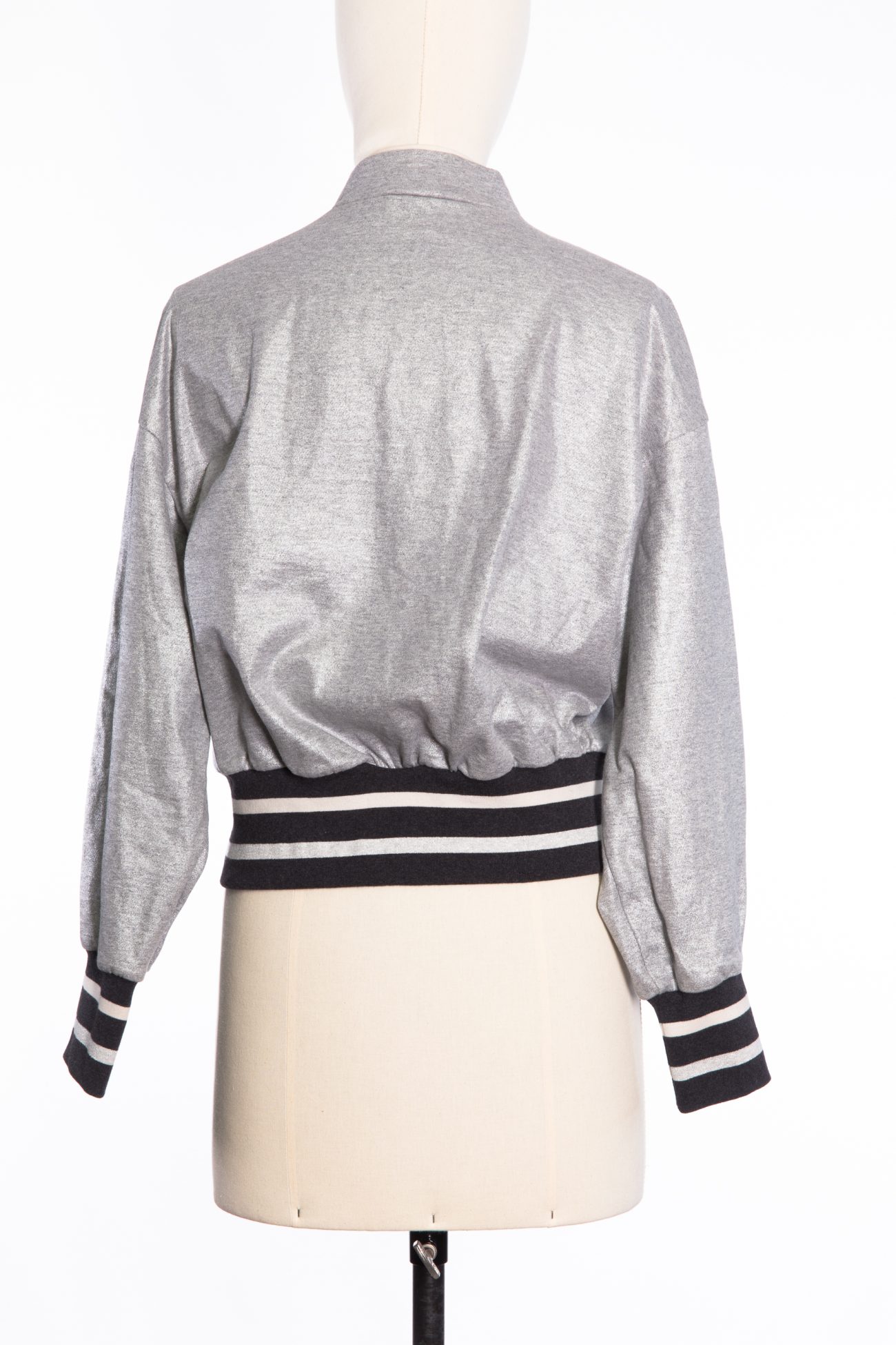 Brunello Cucinelli Silver cotton Monili zip sweater