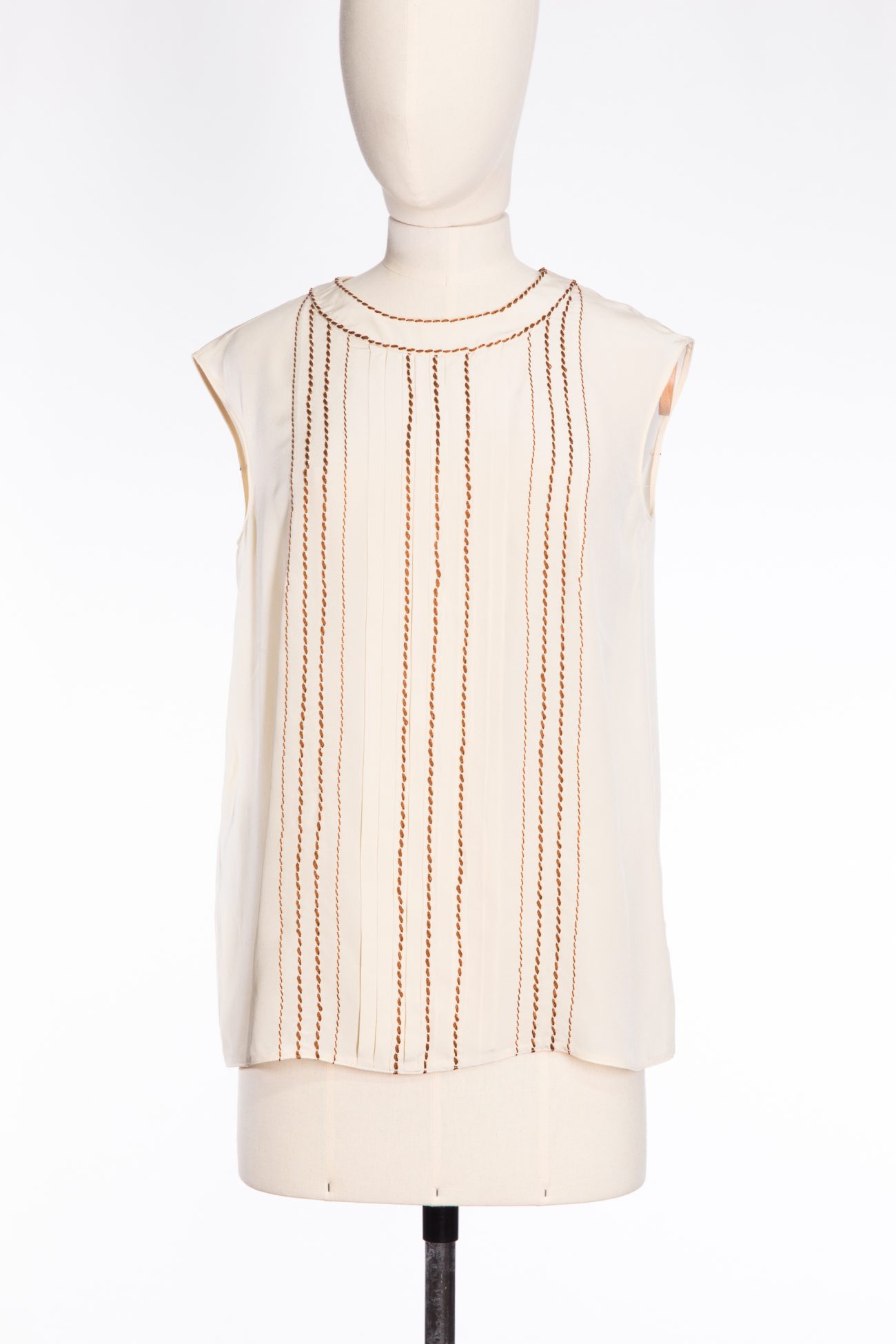 Prada Sleeveless silk blouse