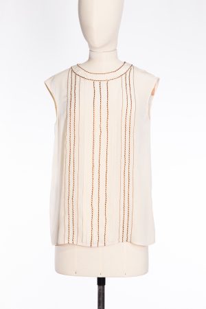 Prada Sleeveless silk blouse