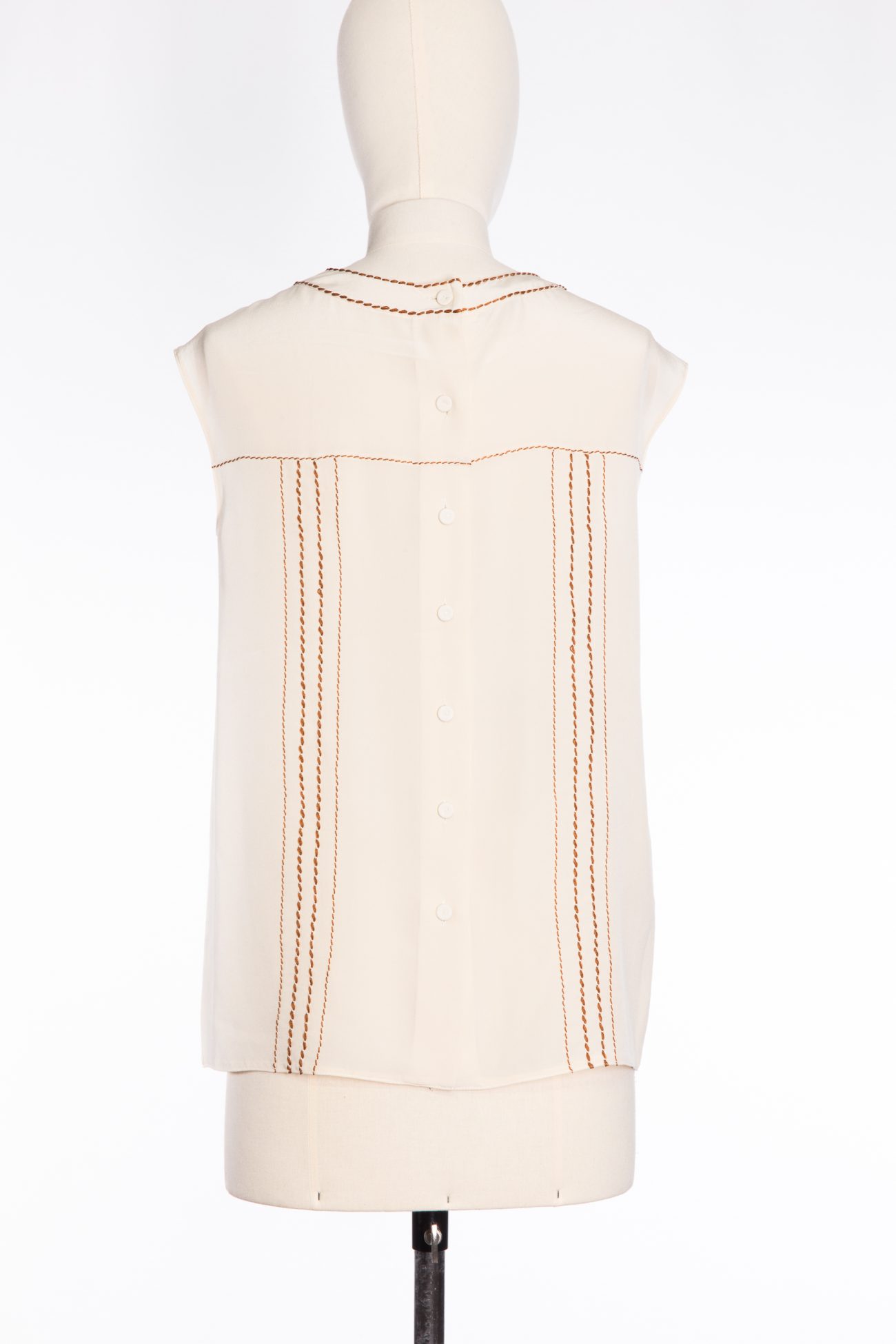 Prada Sleeveless silk blouse