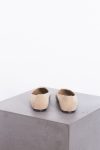 Hermes Beige suede and crystal powder Nice ballet flats