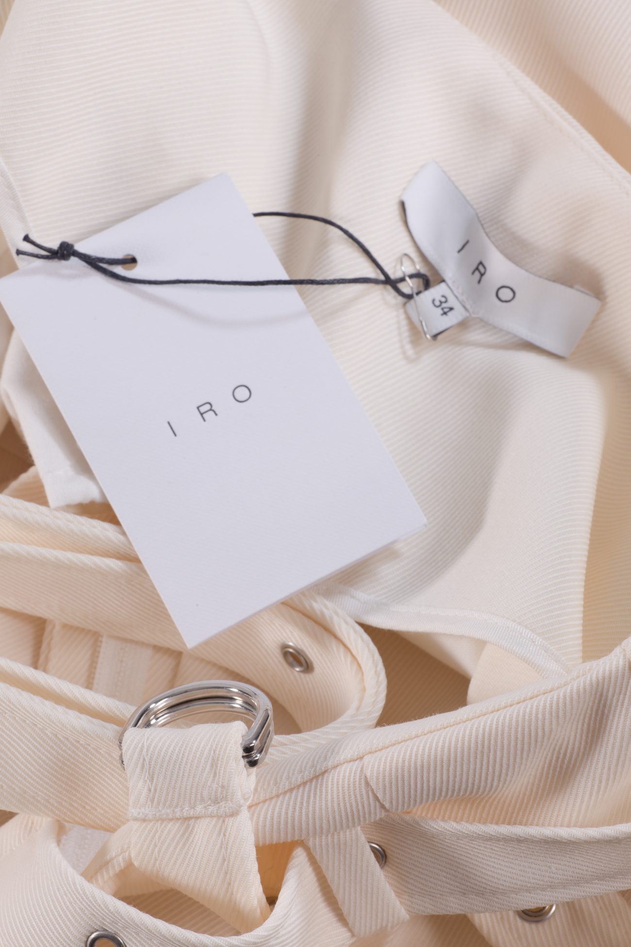 IRO Belted high-waist trousers