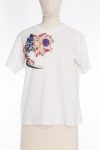 Louis Vuitton Flower embroidered T-shirt in white
