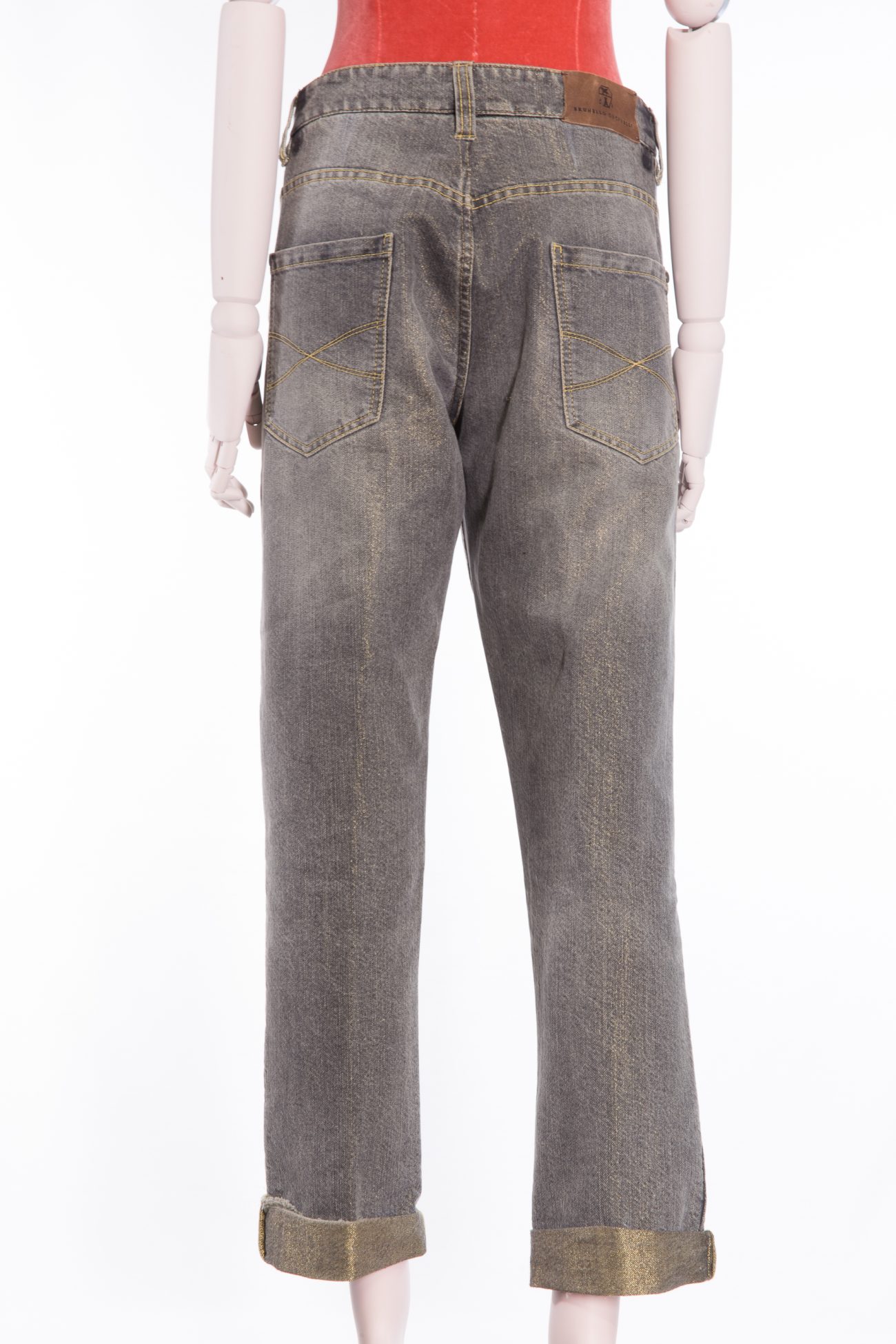 Brunello Cucinelli Roll-cuffs straight-leg jeans