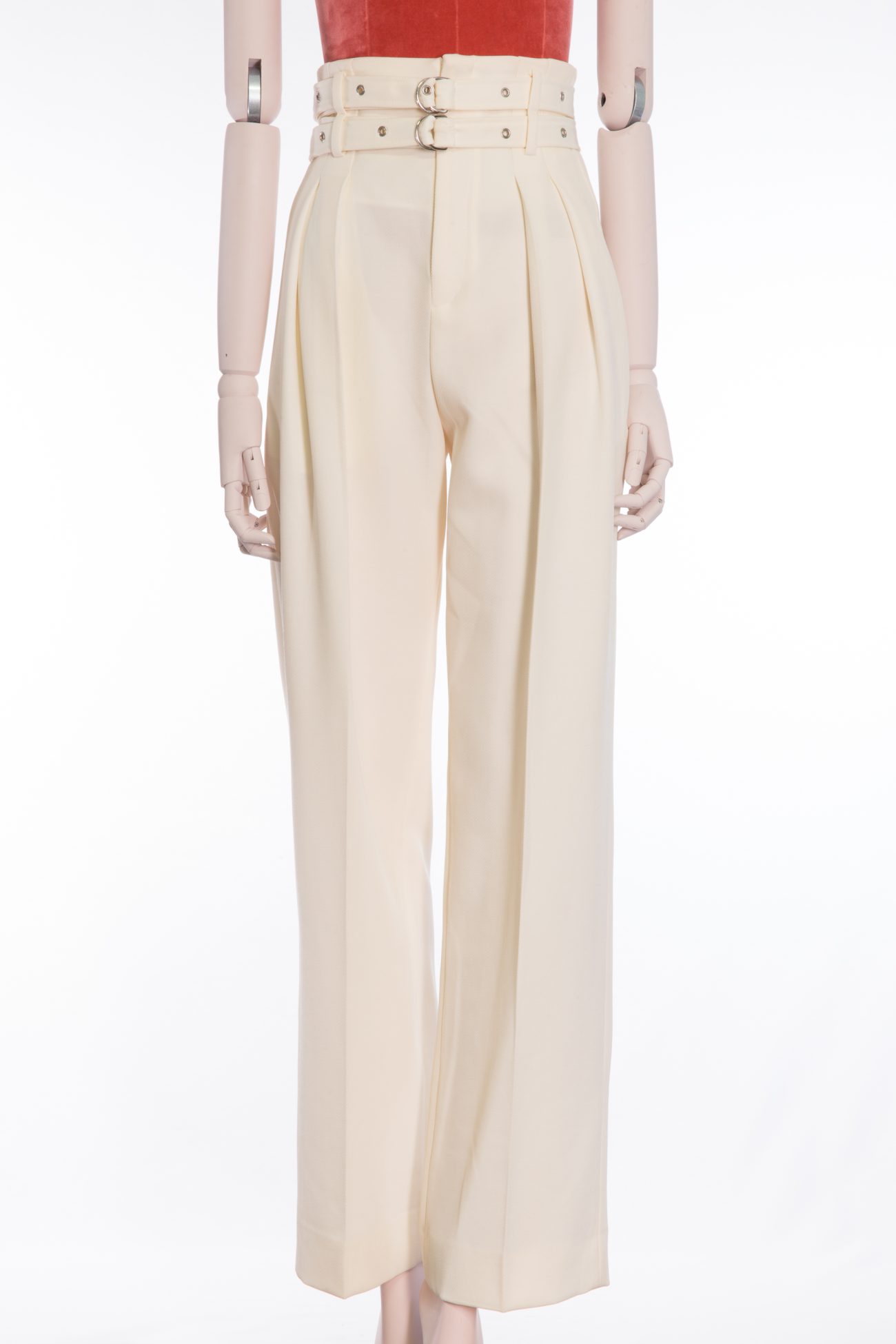 IRO Belted high-waist trousers