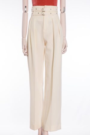 IRO Belted high-waist trousers