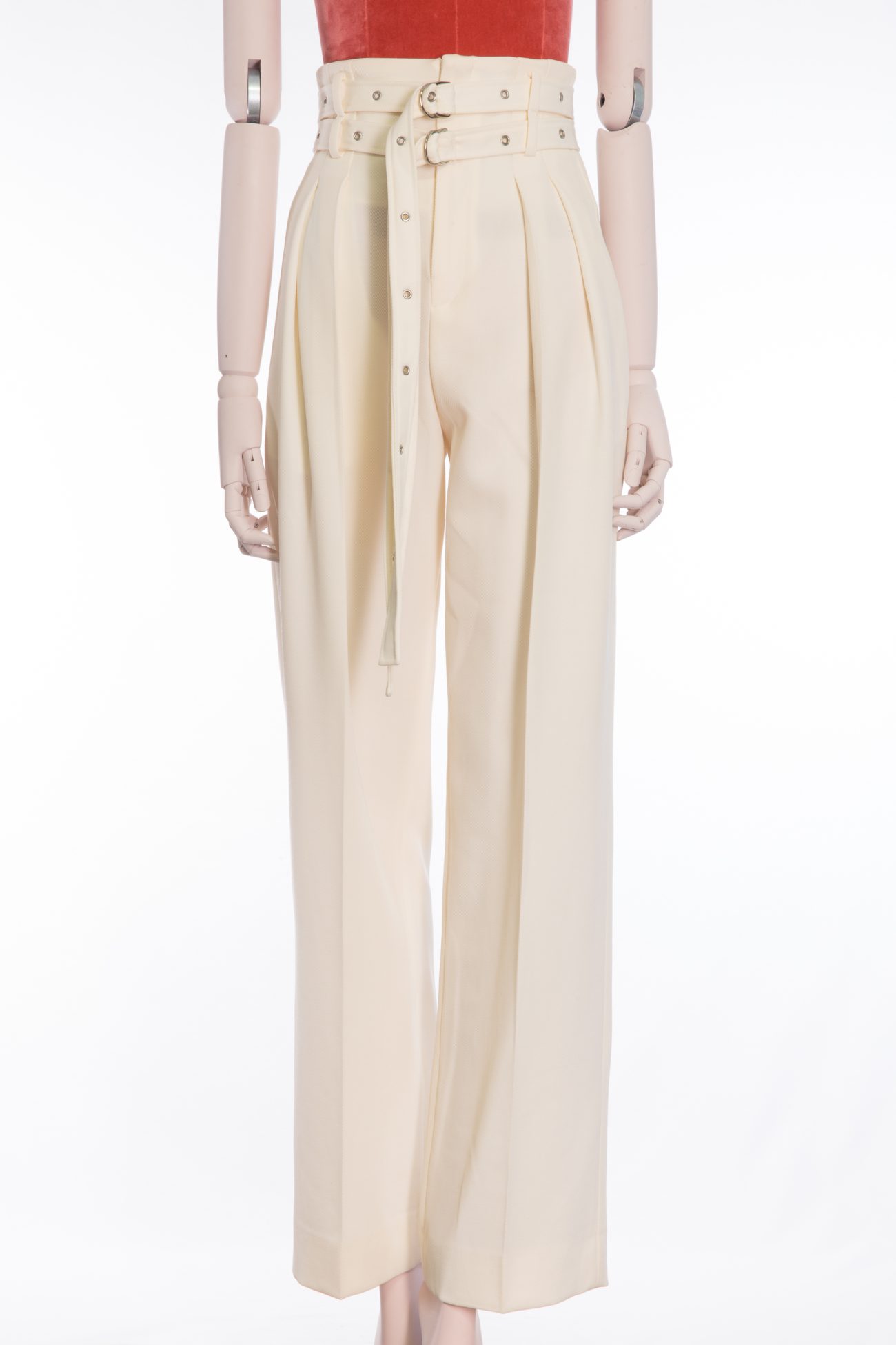 IRO Belted high-waist trousers