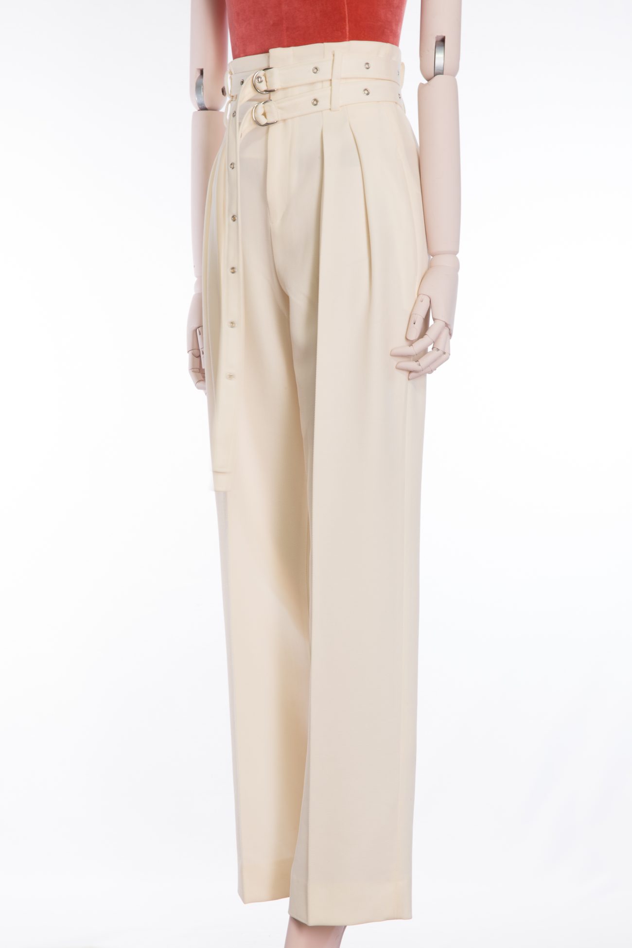 IRO Belted high-waist trousers