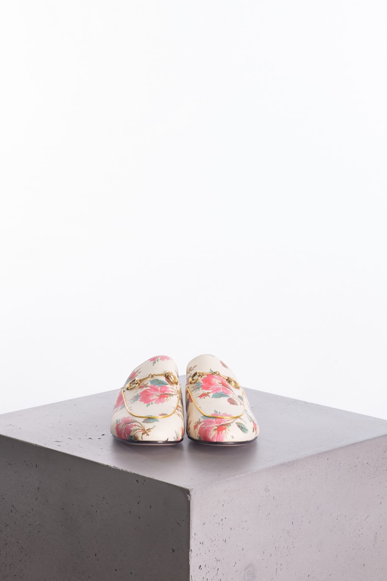 Gucci Princetown floral-print mules