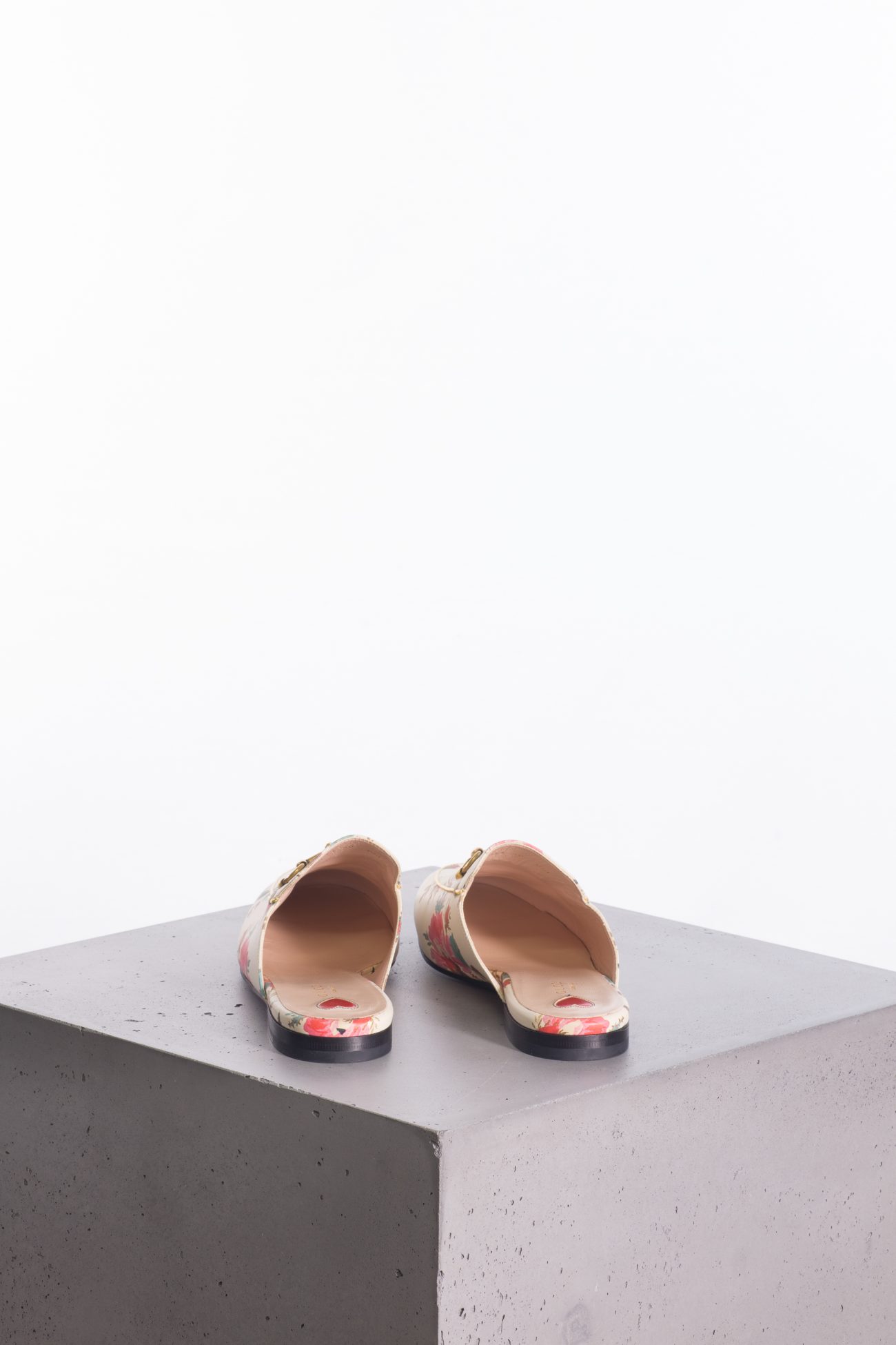 Gucci Princetown floral-print mules