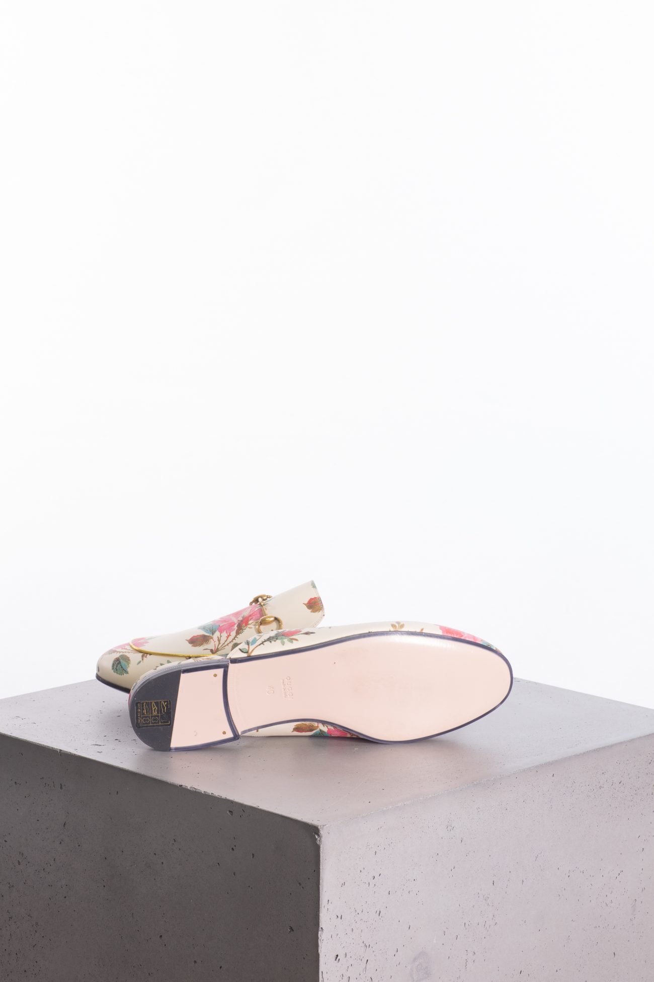 Gucci Princetown floral-print mules