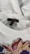 Louis Vuitton Flower embroidered T-shirt in white