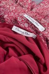 Christian Dior Floral print silk dress 