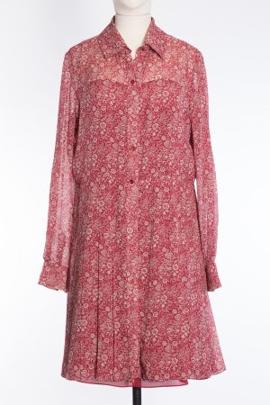 Christian Dior Floral print silk dress 