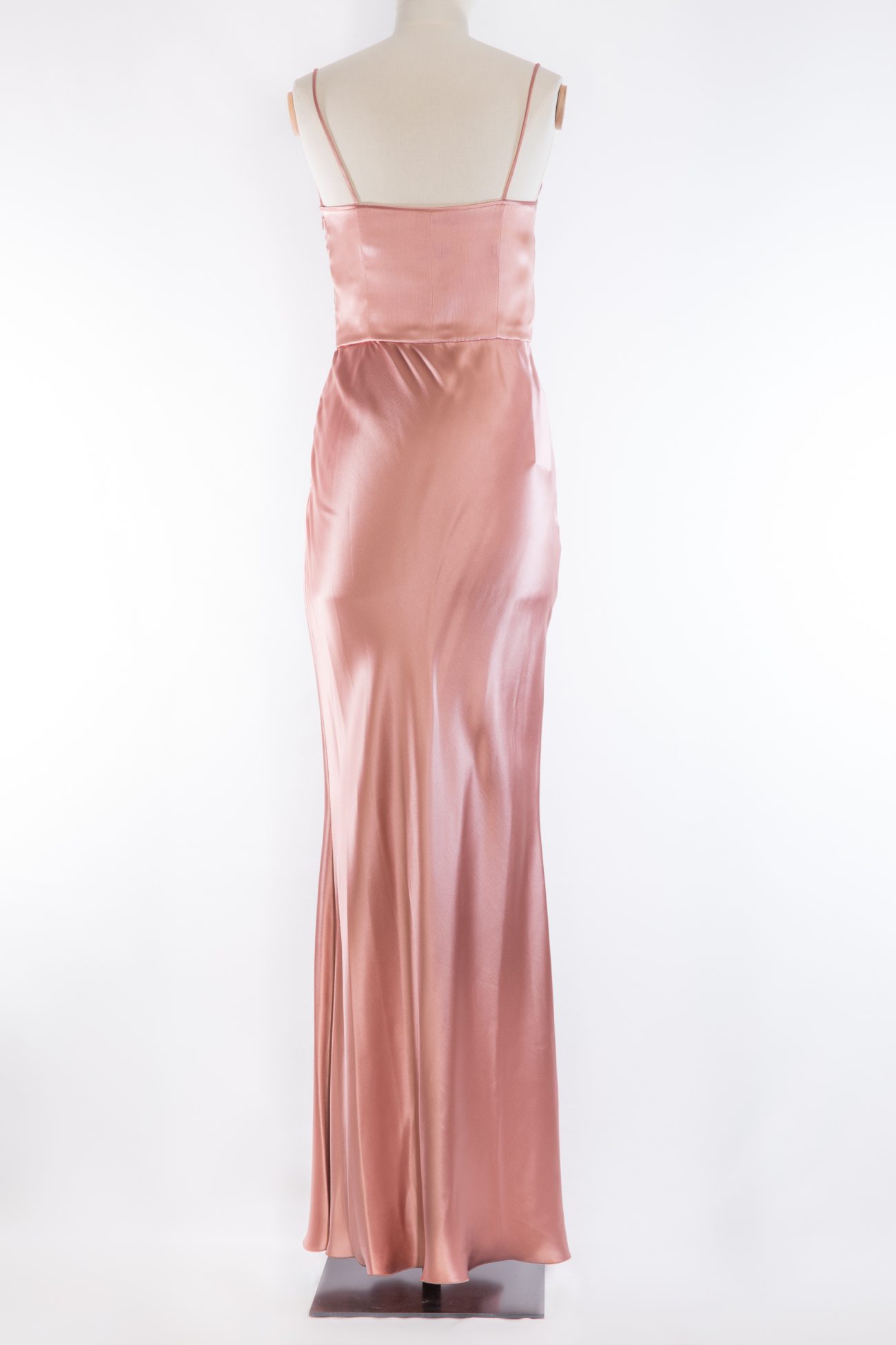 Dolce Gabbana Long silk dress in blush