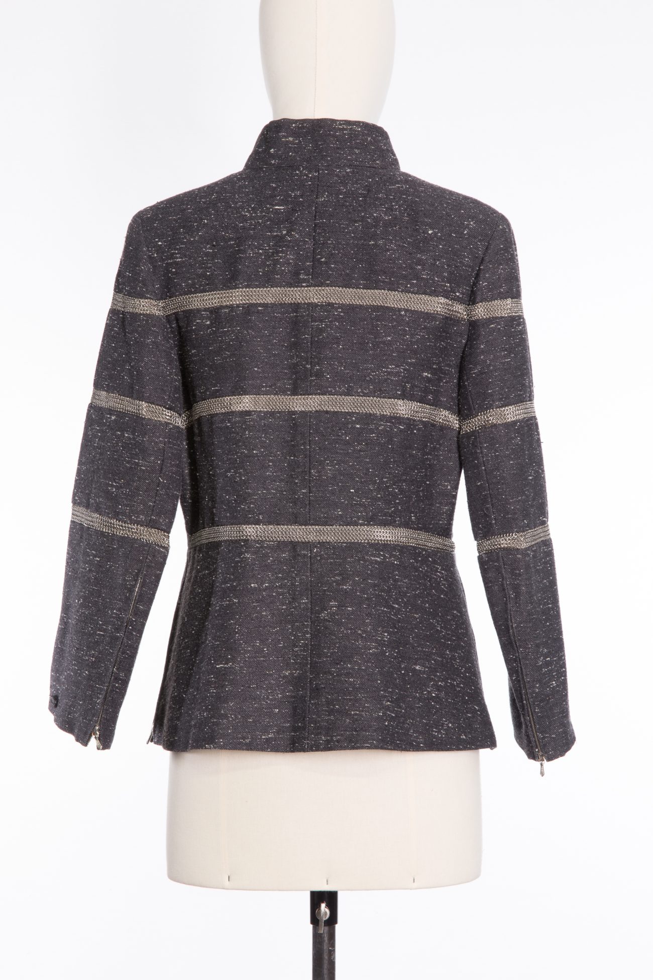 Chanel Vintage jacket with lace metal inserts