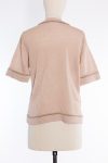 Brunello Cucinelli Linen round neck sweater with sequins