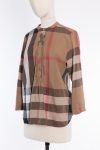 Burberry Check stretch cotton shirt