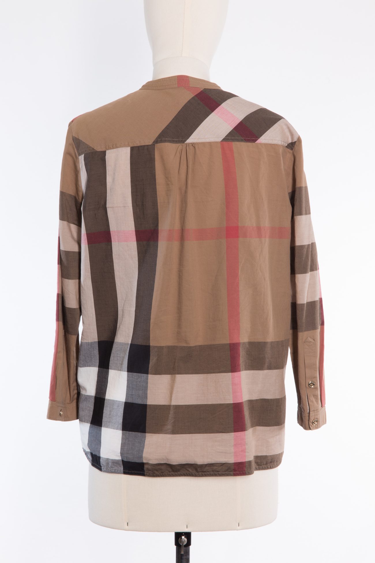 Burberry Check stretch cotton shirt