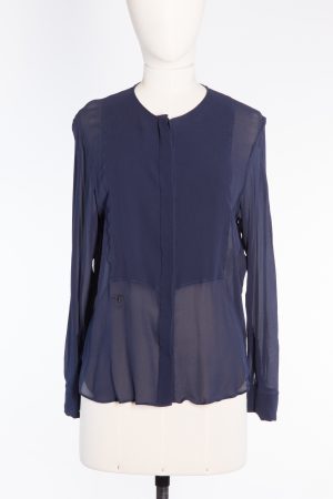 Christian Dior Sheer blouse with plastron