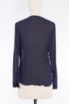 Christian Dior Sheer blouse with plastron