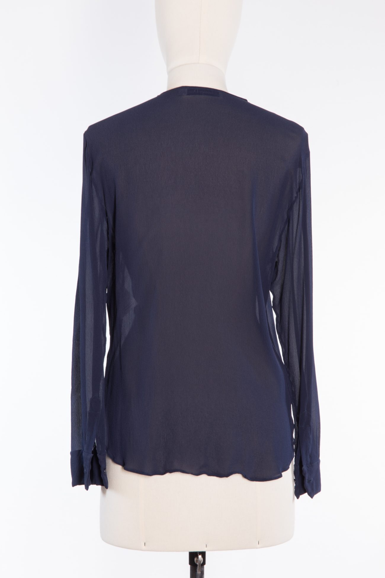 Christian Dior Sheer blouse with plastron