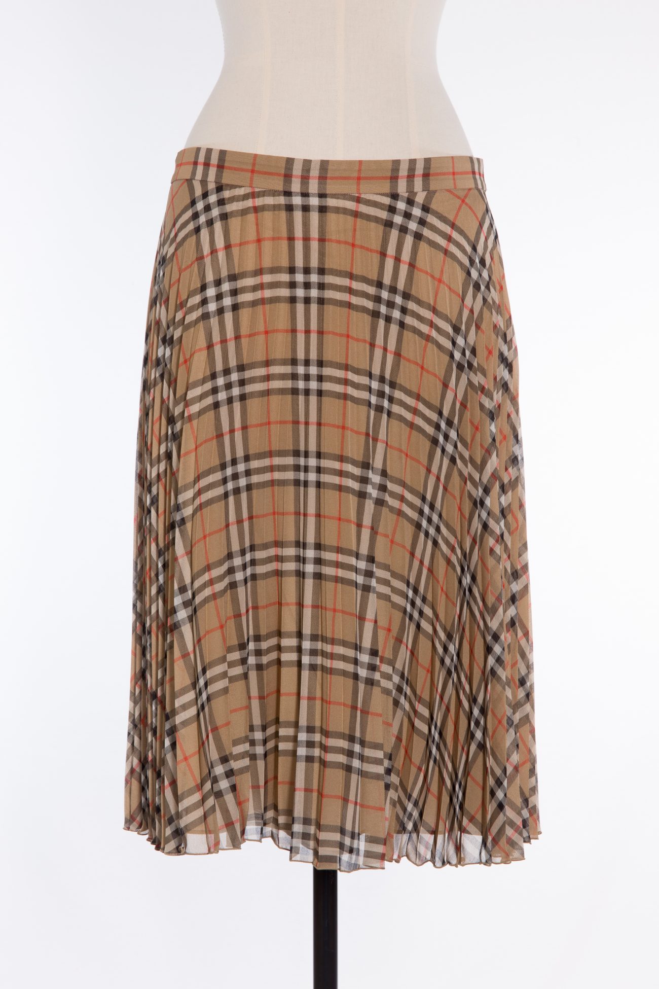 Nova check pleated skirt hotsell