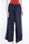 Christian Dior Blue denim couture wide leg pants