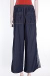 Christian Dior Blue denim couture wide leg pants