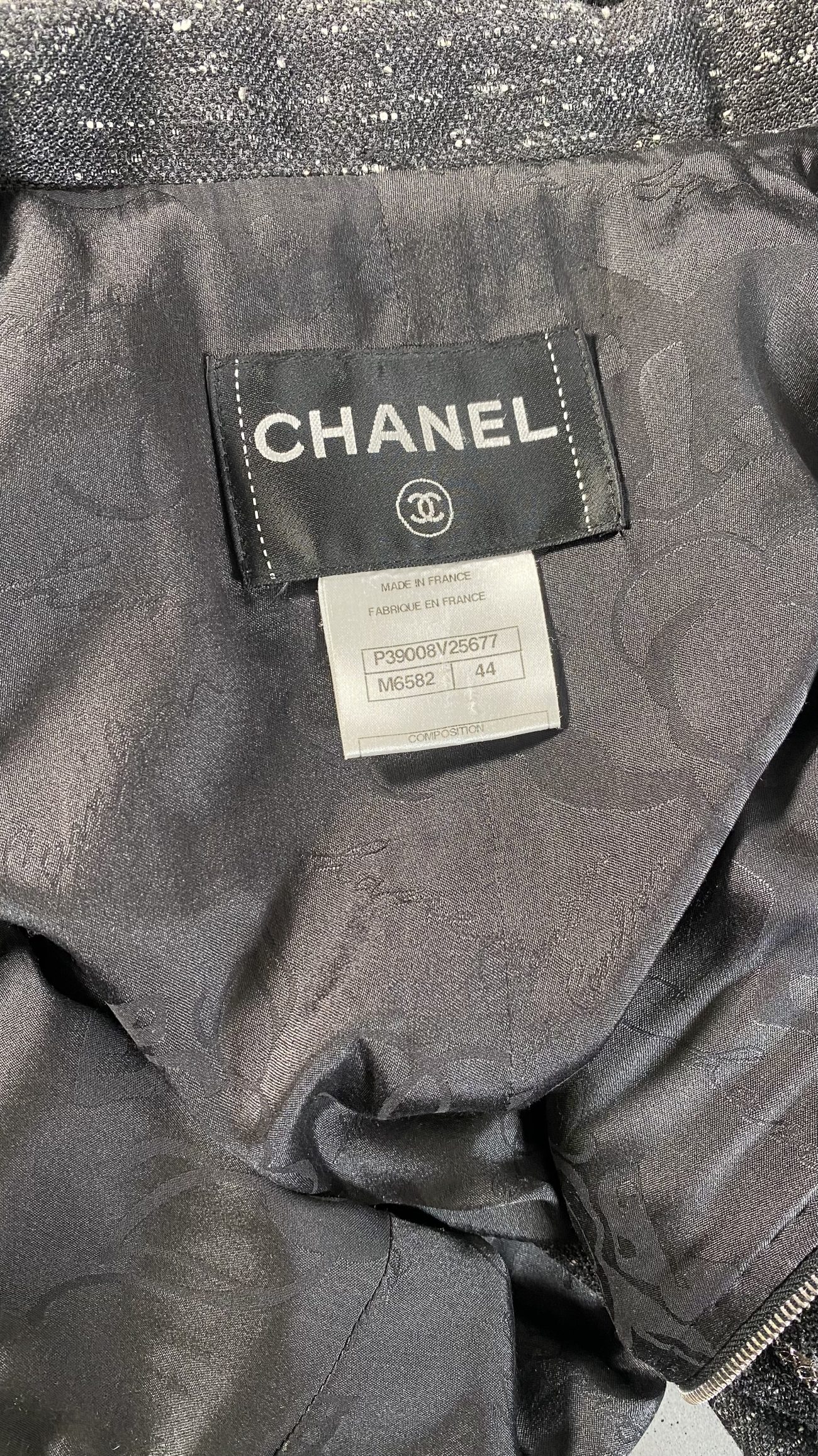 Chanel Vintage jacket with lace metal inserts