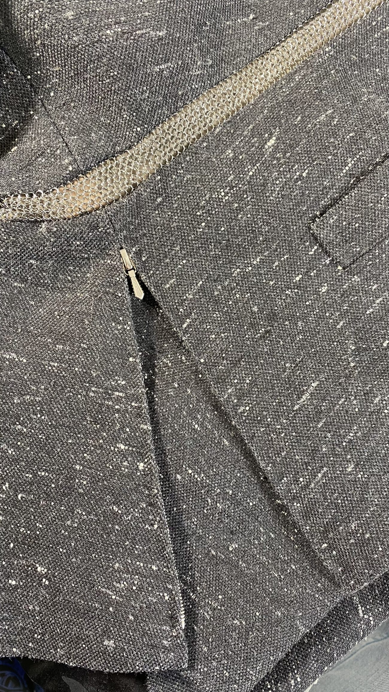 Chanel Vintage jacket with lace metal inserts