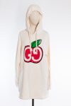 Gucci Hoodie white  GG apple print sweatshirt
