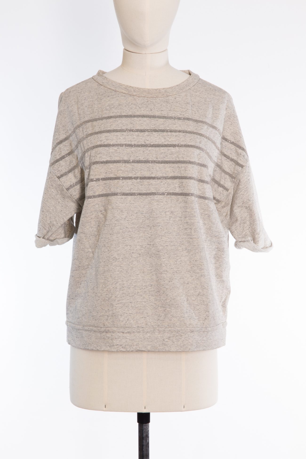 Brunello Cucinelli Cotton Monili bead-embellished sweater