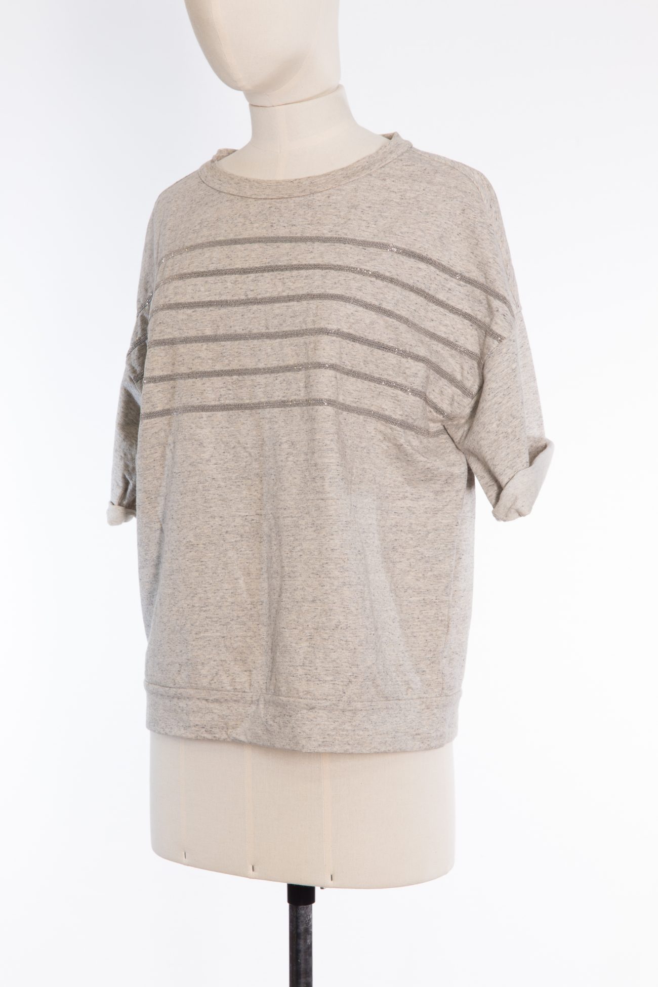Brunello Cucinelli Cotton Monili bead-embellished sweater