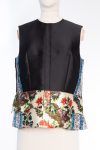 Louis Vuitton Black silk sleeveless top