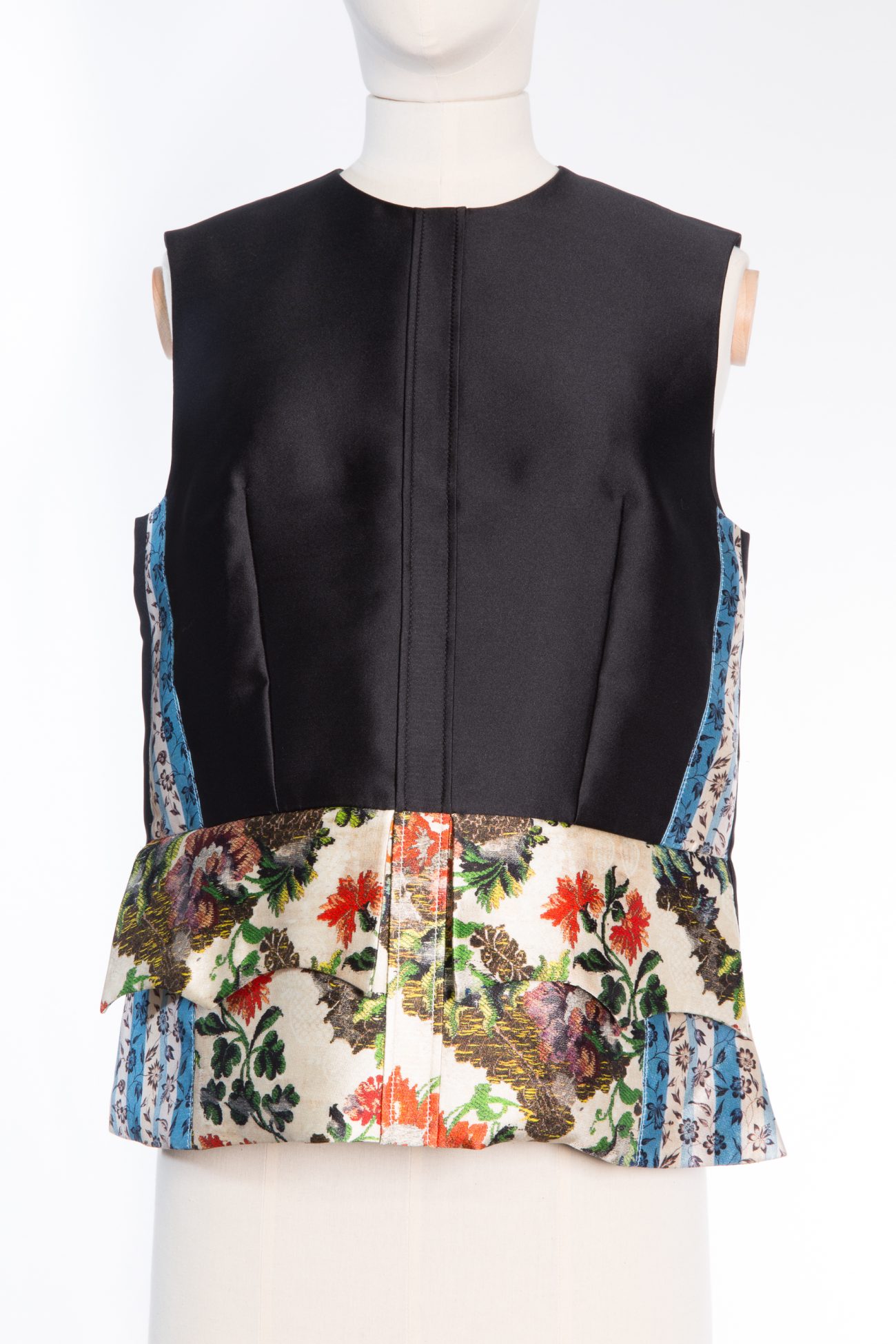 Louis Vuitton Black silk sleeveless top