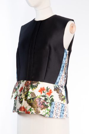 Louis Vuitton Black silk sleeveless top