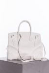 Ralph Lauren White leather Ricky 27 top handle bag