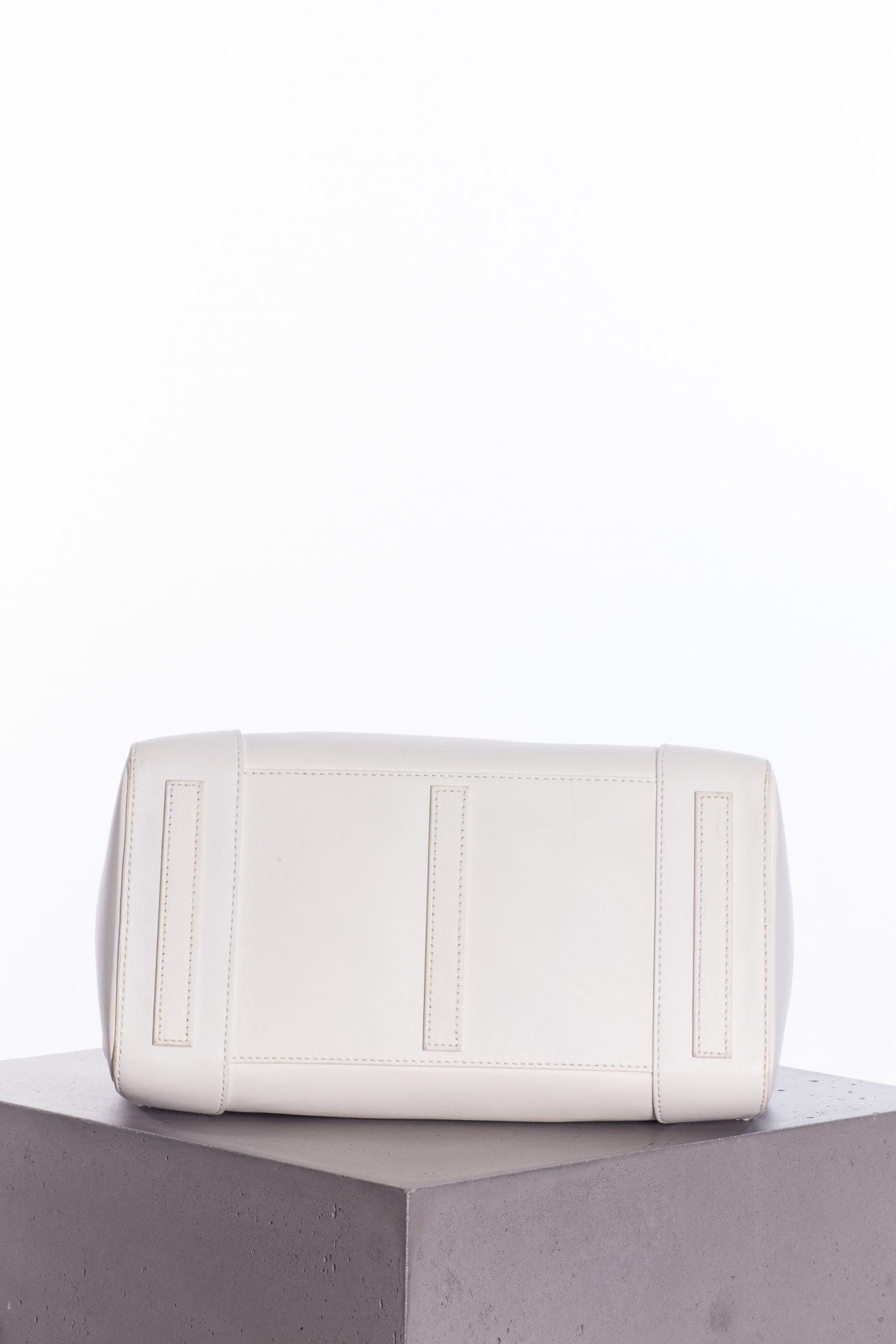 Ralph Lauren White leather Ricky 27 top handle bag