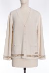 Chanel Cashmere cardigan with decorative chain