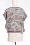 Brunello Cucinelli Feather and sequin-embellished metallic cotton-blend sweater